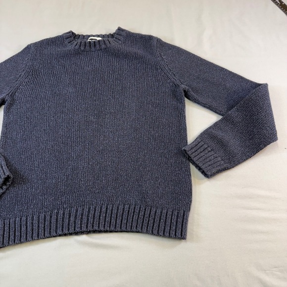 Abercrombie & Fitch Mens Muscle Fit Ribbed Crewneck Sweater Charcoal Gray Large - Picture 3 of 15
